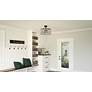 4_Quoizel Coffman 22 1/2" Wide Bronze 4-Light LED Ceiling Light with Fan more views