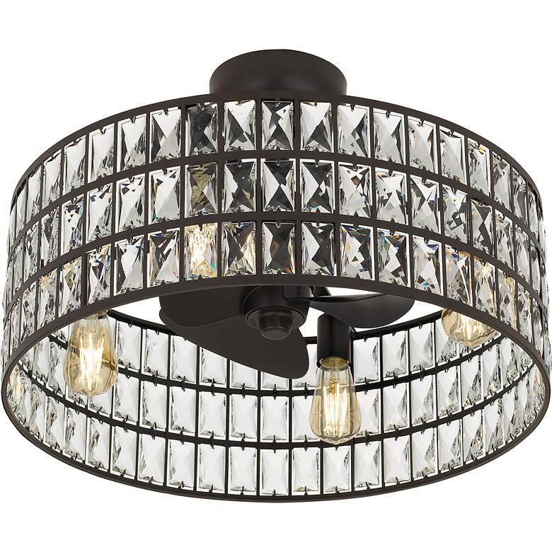 Image 5 Quoizel Coffman 22 1/2" Wide Bronze 4-Light LED Ceiling Light with Fan more views