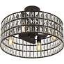 5_Quoizel Coffman 22 1/2" Wide Bronze 4-Light LED Ceiling Light with Fan more views