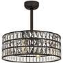 7_Quoizel Coffman 22 1/2" Wide Bronze 4-Light LED Ceiling Light with Fan more views