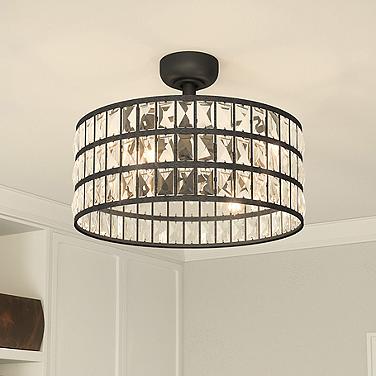 Quoizel Coffman 22 1/2" Wide Bronze 4-Light LED Ceiling Light with Fan
