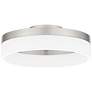 1_Quoizel Cohen 11 3/4" Wide Brushed Nickel LED Ceiling Light