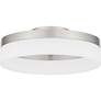 3_Quoizel Cohen 11 3/4" Wide Brushed Nickel LED Ceiling Light more views