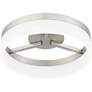 6_Quoizel Cohen 11 3/4" Wide Brushed Nickel LED Ceiling Light more views