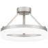 Quoizel Cohen 15 3/4" Wide Brushed Nickel LED Ceiling Light