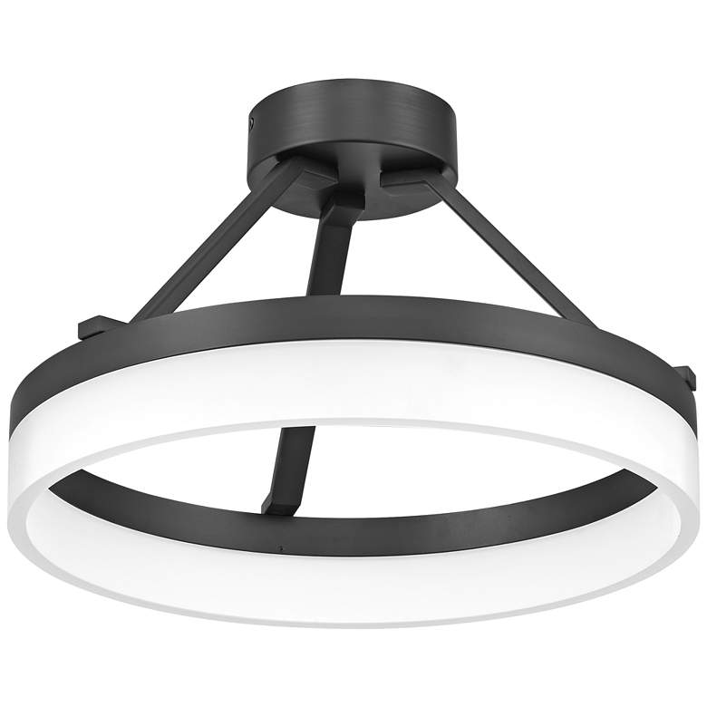 Image 3 Quoizel Cohen 15 3/4" Wide Oil-Rubbed Bronze LED Ceiling Light more views