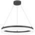 Quoizel Cohen 23 1/2" Oil-Rubbed Bronze LED Modern Ring Pendant Light
