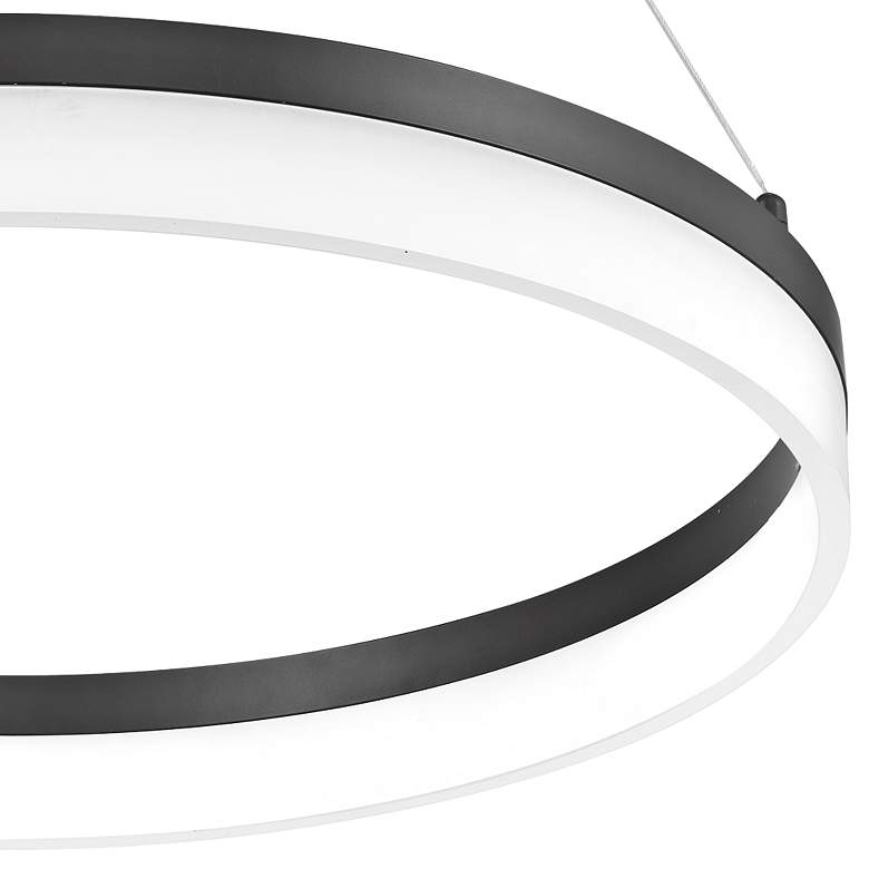 Image 4 Quoizel Cohen 23 1/2" Oil-Rubbed Bronze LED Modern Ring Pendant Light more views