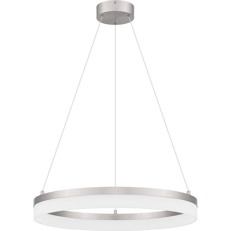 Image 5 Quoizel Cohen 23 1/2" Wide Brushed Nickel LED Pendant Light more views
