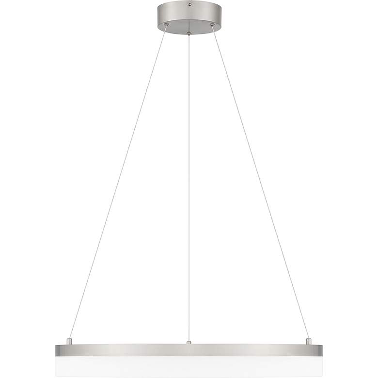 Image 6 Quoizel Cohen 23 1/2" Wide Brushed Nickel LED Pendant Light more views