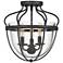 Quoizel Colony 12 1/2" Wide Gray Ash 3-Light Ceiling Light