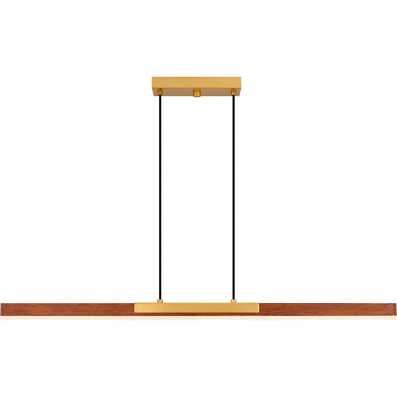 Image 4 Quoizel Colter 48" Wide Brushed Gold LED Linear Pendant more views