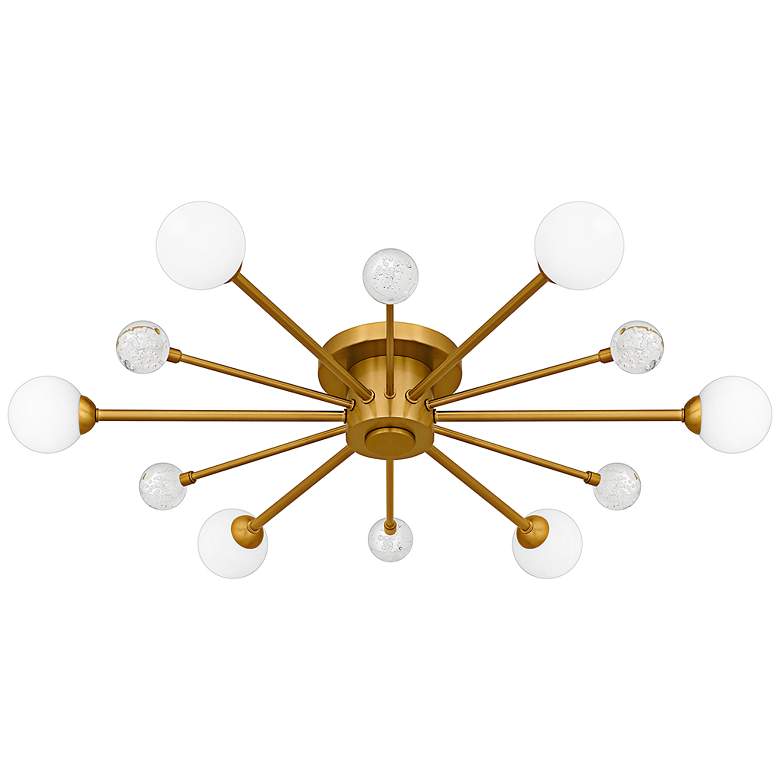 Image 1 Quoizel Combe 30" Wide Brushed Gold 6-Light Ceiling Light