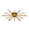 Quoizel Combe 30" Wide Brushed Gold 6-Light Ceiling Light
