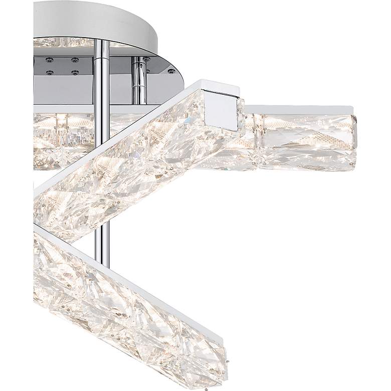Image 7 Quoizel Comet 18"W Polished Chrome 3-Light LED Ceiling Light more views