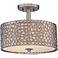 Quoizel Confetti 14" Wide Old Silver Ceiling Light