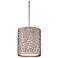 Quoizel Confetti 8" Wide Old Silver Mini Pendant Light