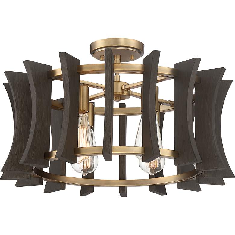 Image 6 Quoizel Cordelia 21" Wide Aged Brass 4-Light Pendant more views
