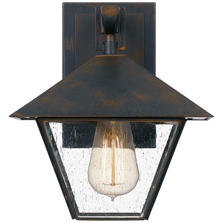 Image 1 Quoizel Corporal 10"H Industrial Bronze Outdoor Wall Light