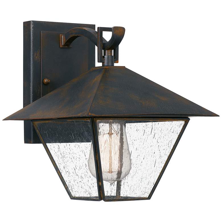 Image 3 Quoizel Corporal 10"H Industrial Bronze Outdoor Wall Light more views