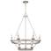 Quoizel Corral 28" Wide Antique White 9-Light Chandelier