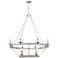 Quoizel Corral 39 1/4"W Antique White 12-Light Chandelier