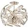 Quoizel Crescent 18" Wide Polished Nickel 4-Light Ceiling Light