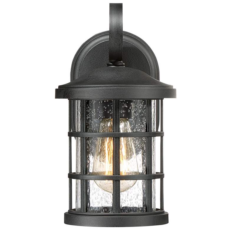 Image 2 Quoizel Crusade 11" High Earth Black Outdoor Wall Light more views