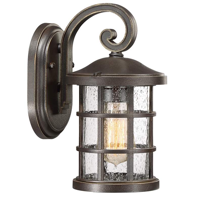 Image 1 Quoizel Crusade 11" High Palladian Bronze Outdoor Wall Light