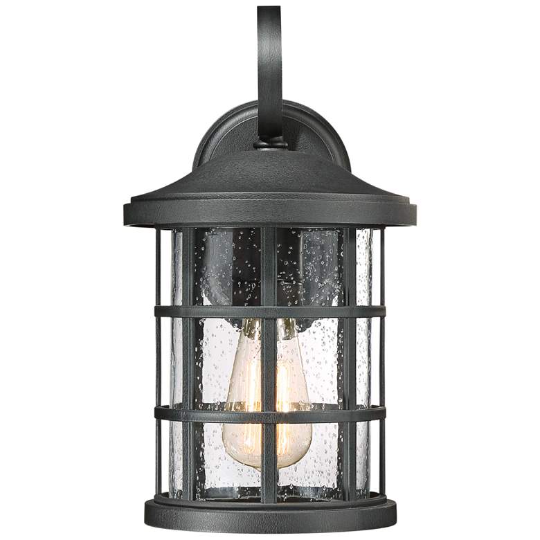 Image 3 Quoizel Crusade 14 1/4" High Earth Black Outdoor Wall Light more views