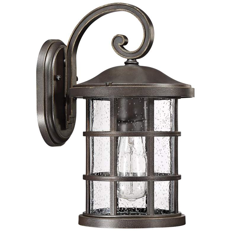 Image 1 Quoizel Crusade 14 1/4 inchH Palladian Bronze Outdoor Wall Light