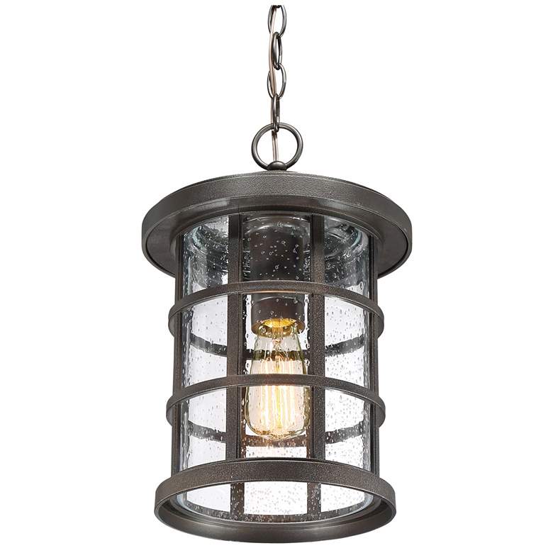Image 2 Quoizel Crusade 15 1/2" High Bronze Outdoor Hanging Light more views