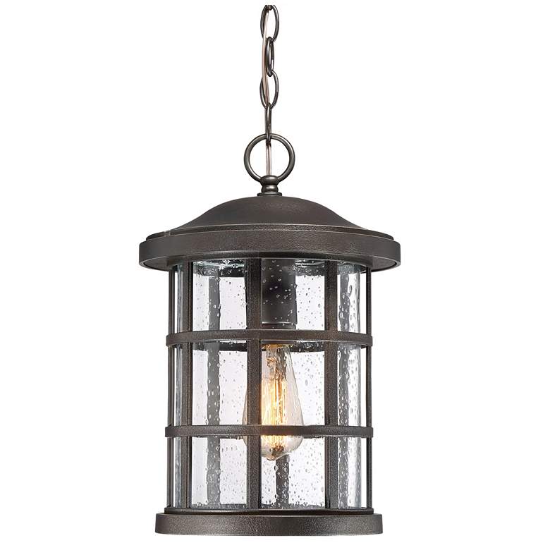 Image 3 Quoizel Crusade 15 1/2" High Bronze Outdoor Hanging Light more views