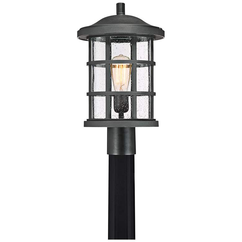Image 2 Quoizel Crusade 17 1/4" Wide Earth Black Outdoor Post Light