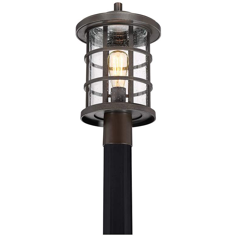 Image 3 Quoizel Crusade 17 1/4"W Palladian Bronze Outdoor Post Light more views