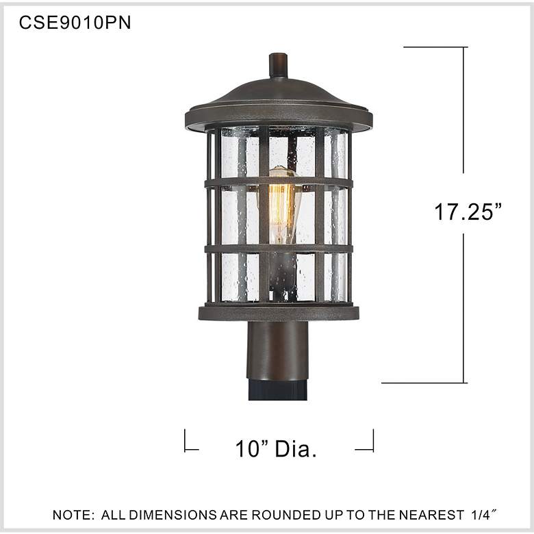 Image 7 Quoizel Crusade 17 1/4"W Palladian Bronze Outdoor Post Light more views
