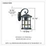 6_Quoizel Crusade 17 3/4" High Earth Black Outdoor Wall Light more views
