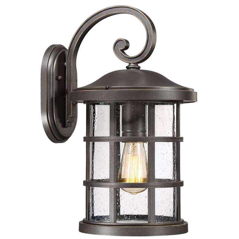 Image 1 Quoizel Crusade 17 3/4"H Palladian Bronze Outdoor Wall Light