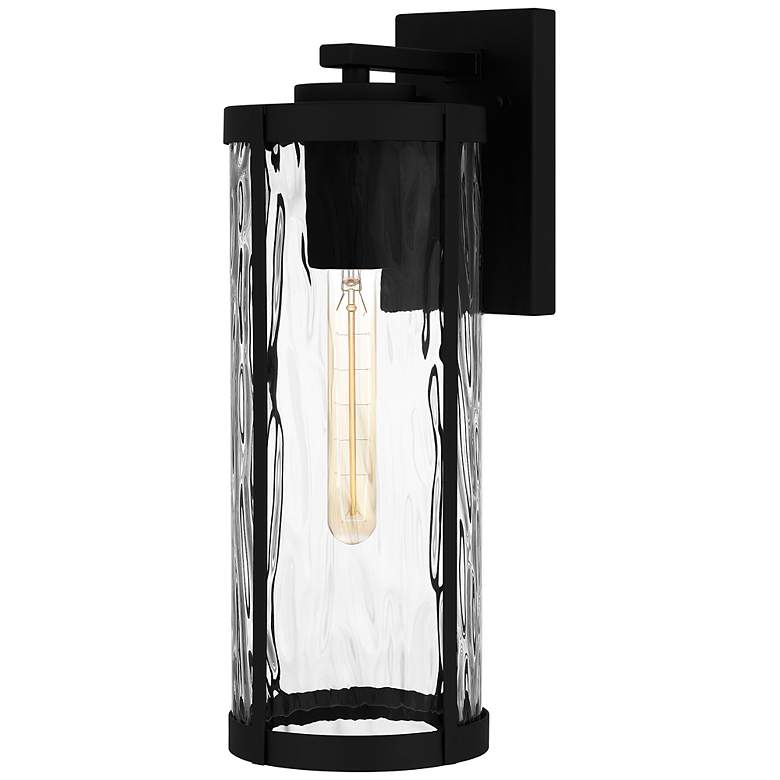 Image 2 Quoizel Culpo 17" High Matte Black Outdoor Wall Light