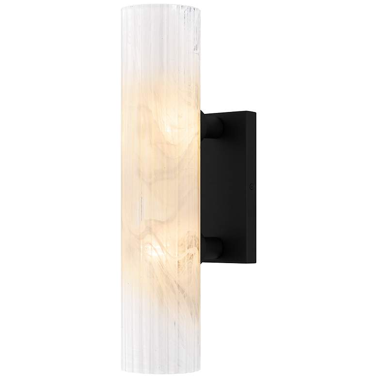 Image 1 Quoizel Curran 18 3/4" High Matte Black Wall Sconce
