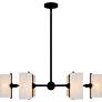 3_Quoizel Curran 36" Wide Matte Black 6-Light Chandelier more views