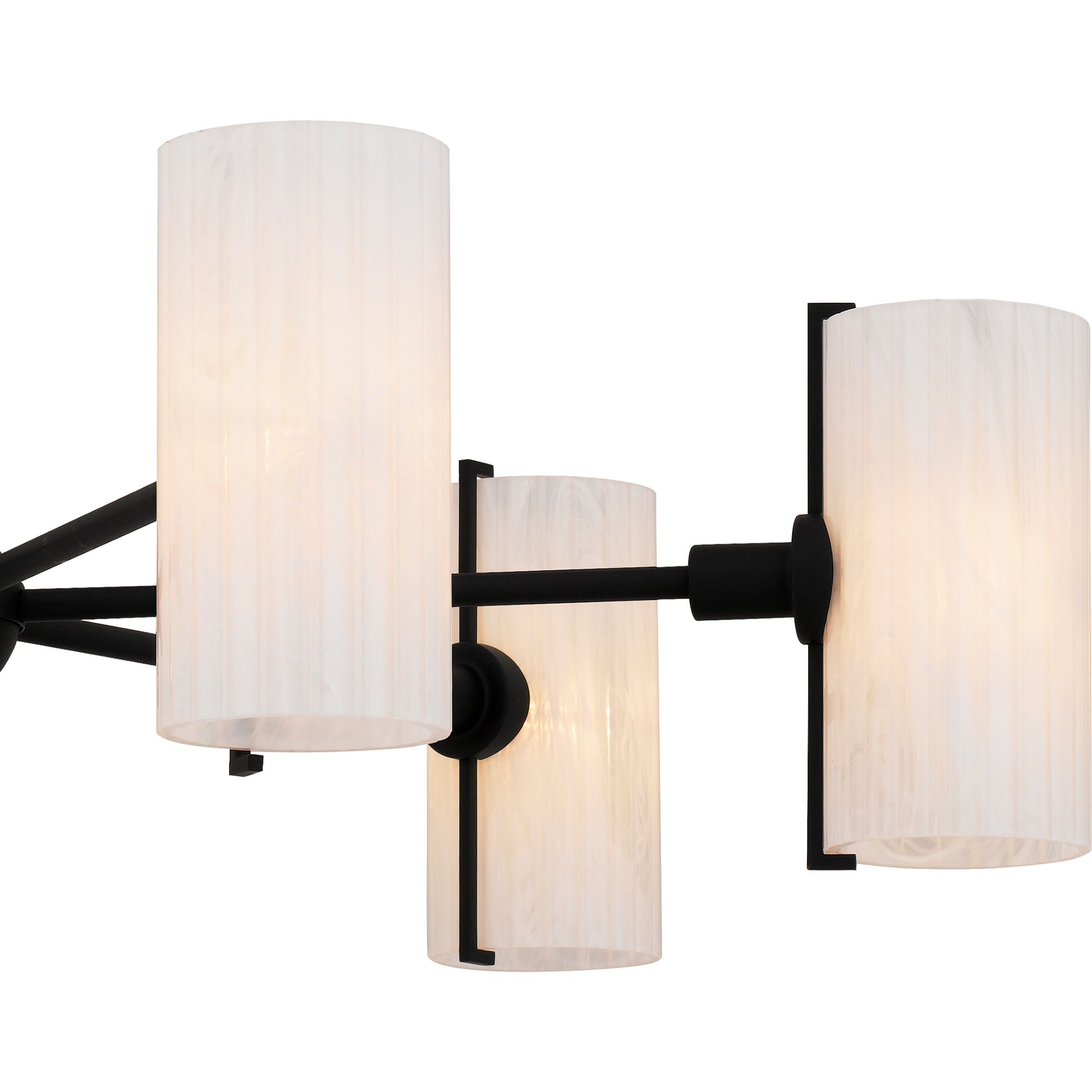 Image 5 Quoizel Curran 36" Wide Matte Black 6-Light Chandelier more views