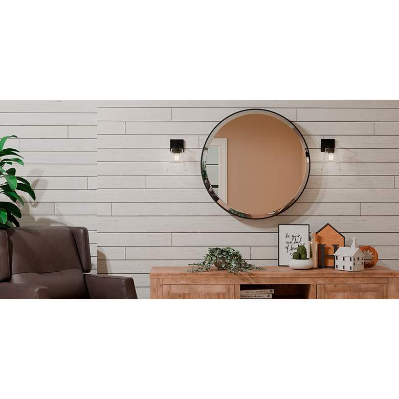 Image 3 Quoizel Dacosta 10" High Earth Black Wall Sconce more views