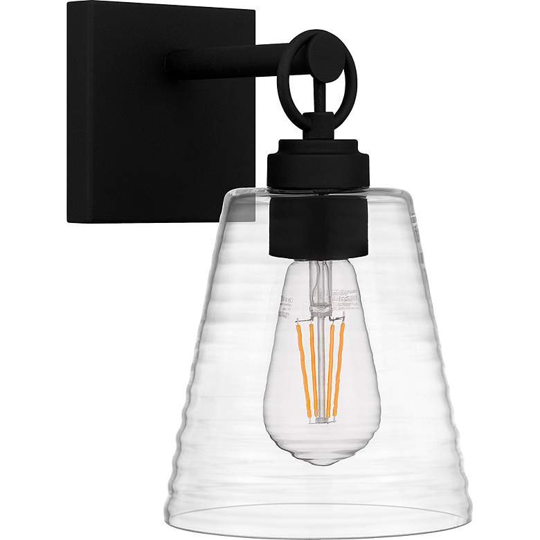 Image 4 Quoizel Dacosta 10" High Earth Black Wall Sconce more views