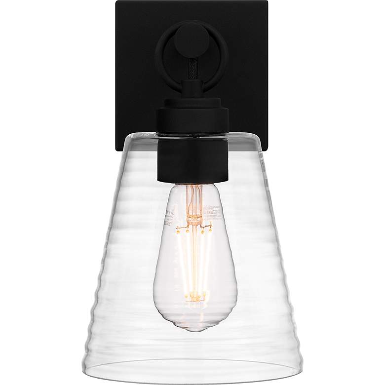 Image 5 Quoizel Dacosta 10" High Earth Black Wall Sconce more views