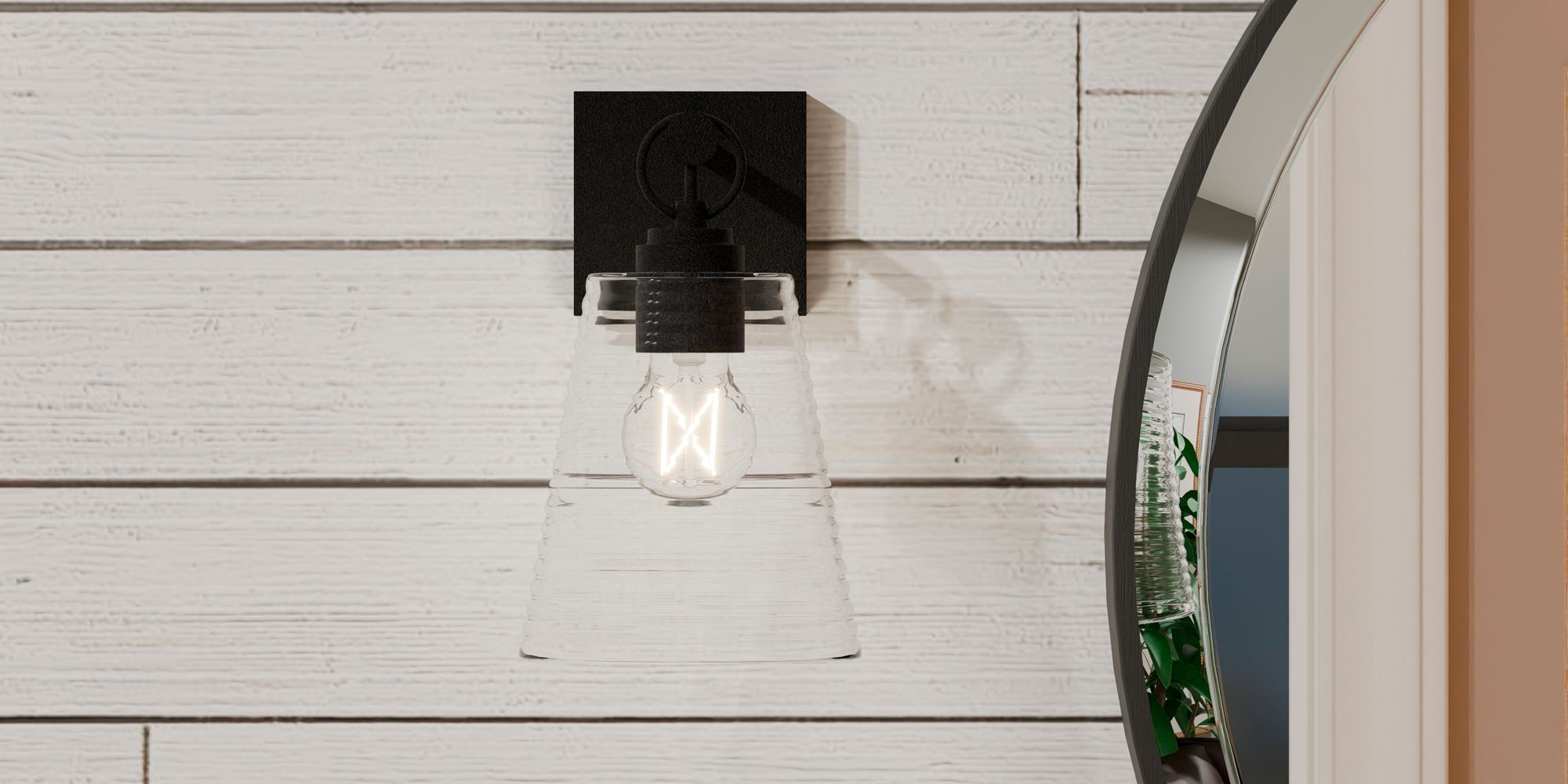 Quoizel Dacosta 10" High Earth Black Wall Sconce