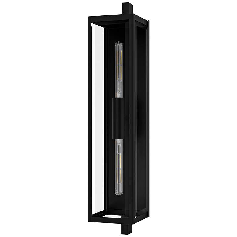 Image 2 Quoizel Dale 32" High Matte Black 2-Light Outdoor Wall Light more views