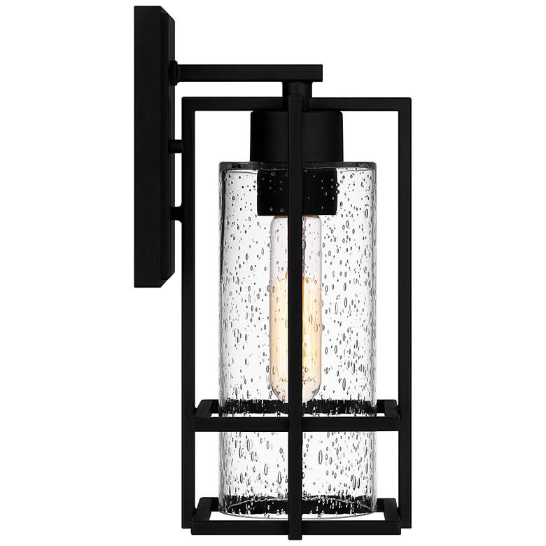 Image 4 Quoizel Damien 12 1/4" High Earth Black Outdoor Wall Light more views