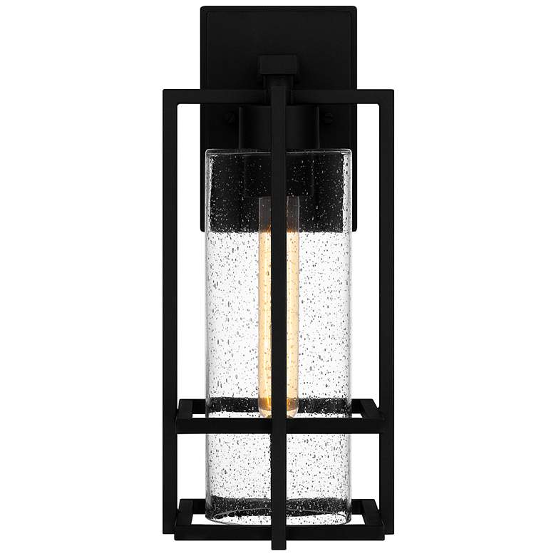 Image 5 Quoizel Damien 14 1/2 inch High Earth Black Modern Outdoor Wall Light more views