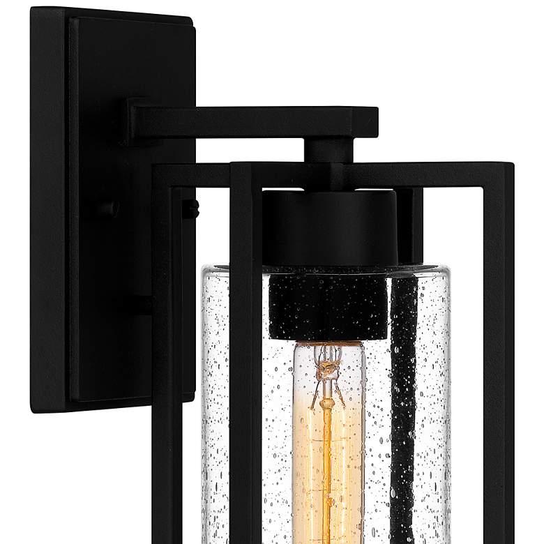 Image 6 Quoizel Damien 14 1/2" High Earth Black Modern Outdoor Wall Light more views